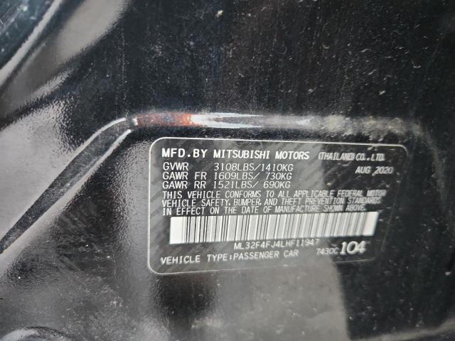 2020 MITSUBISHI MIRAGE G4 - ML32F4FJ4LHF11947
