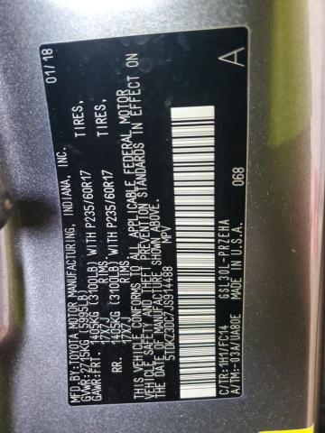 2018 TOYOTA SIENNA LE 5TDKZ3DC7JS914488