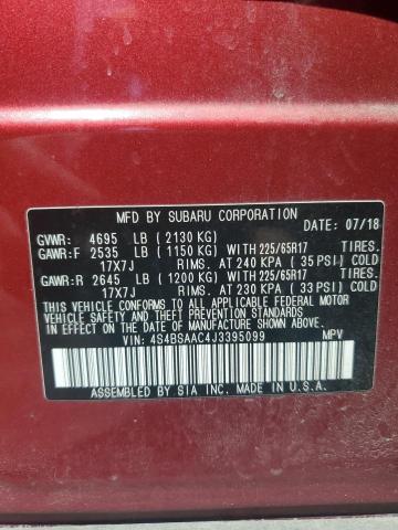 2018 SUBARU OUTBACK 2. 4S4BSAAC4J3395099