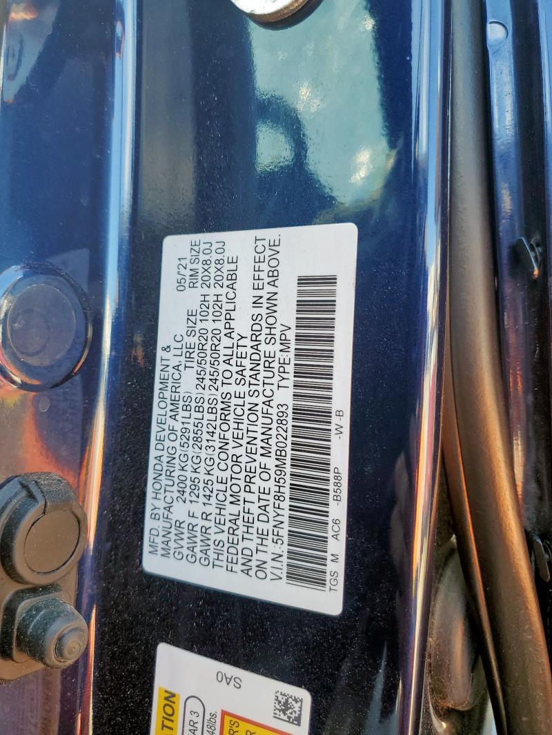 2021 HONDA PASSPORT E 5FNYF8H59MB022893