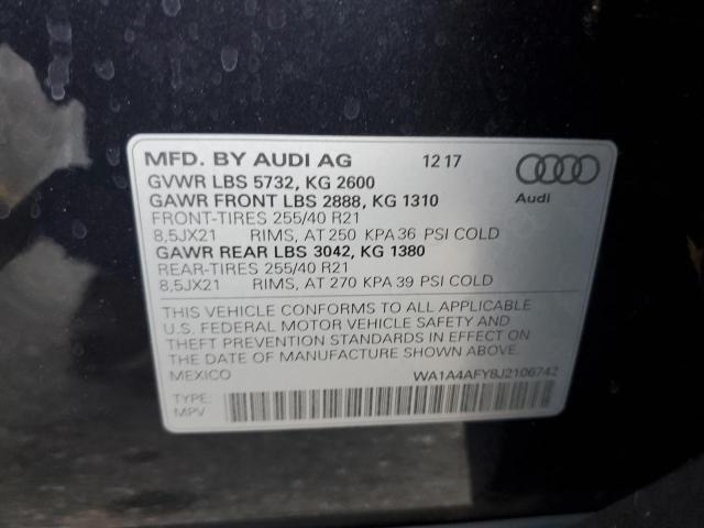2018 AUDI SQ5 PREMIU WA1A4AFY8J2106742