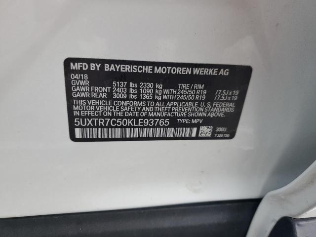 2019 BMW X3 SDRIVE3 5UXTR7C50KLE93765