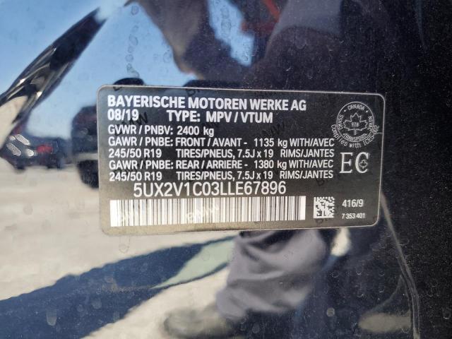 2020 BMW X4 XDRIVE3 5UX2V1C03LLE67896