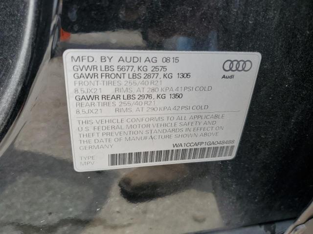 2016 AUDI SQ5 PREMIU WA1CCAFP1GA048488
