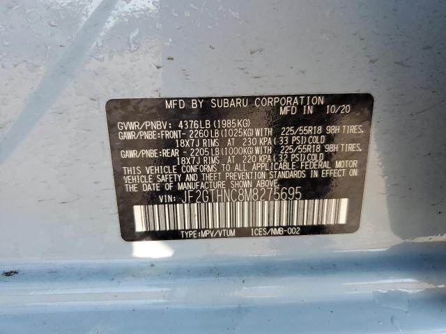 2021 SUBARU CROSSTREK JF2GTHNC8M8275695