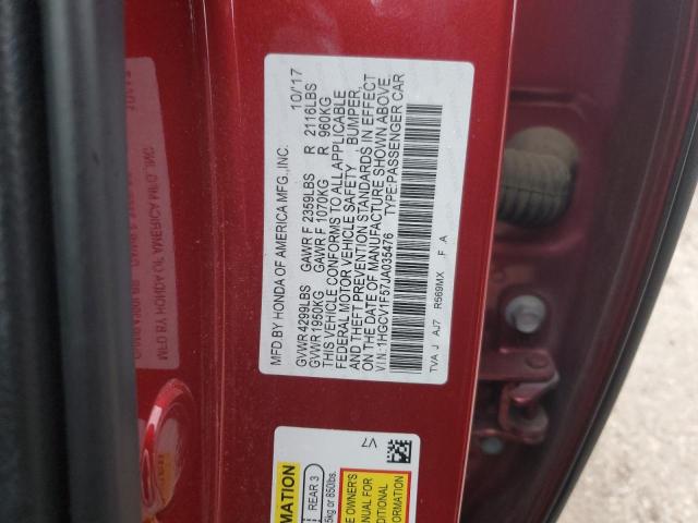 2018 HONDA ACCORD EXL 1HGCV1F57JA035476