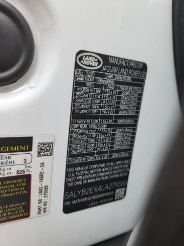 2020 LAND ROVER RANGE ROVE - SALYB2EX4LA275585