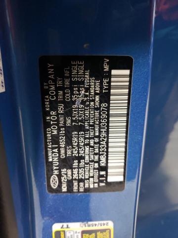 2017 HYUNDAI TUCSON LIM KM8J33A29HU369078