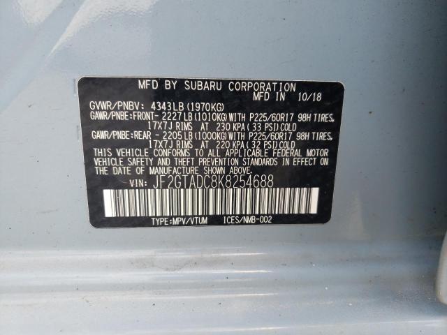 2019 SUBARU CROSSTREK JF2GTADC8K8254688