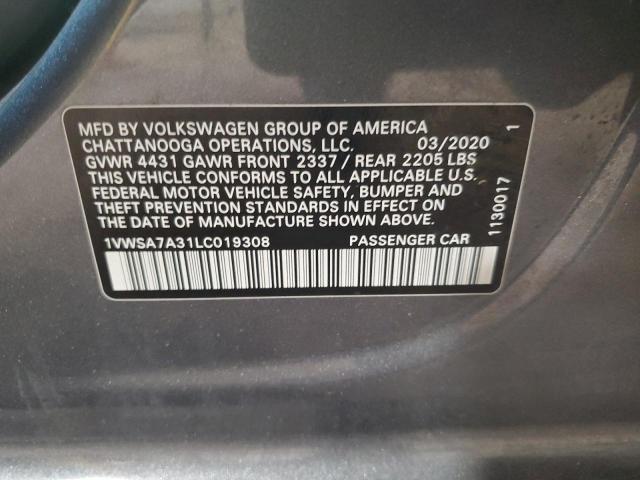 2020 VOLKSWAGEN PASSAT SE - 1VWSA7A31LC019308