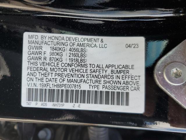 2023 HONDA CIVIC SPORT TOURING 19XFL1H88PE007815