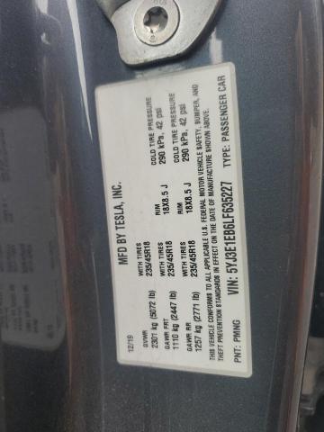 2020 TESLA MODEL 3 5YJ3E1EB6LF635227