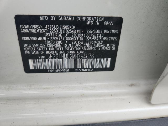 2021 SUBARU CROSSTREK JF2GTHMC2MH394876