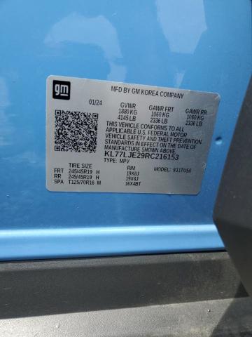 2024 CHEVROLET TRAX 2RS KL77LJE29RC216153