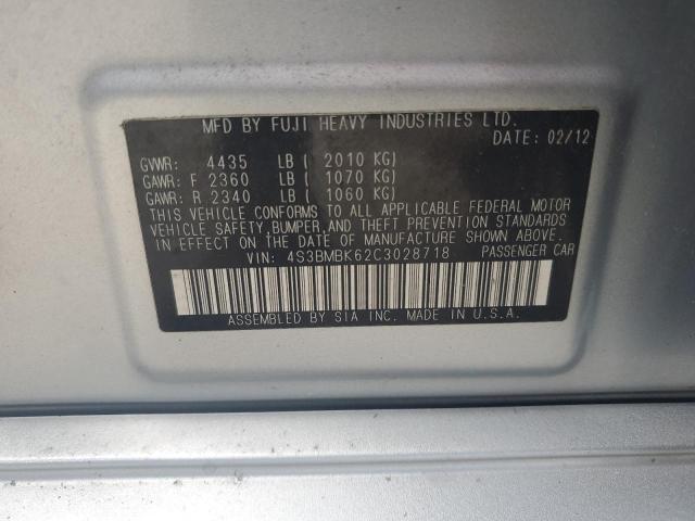 2012 SUBARU LEGACY 2.5I LIMITED - 4S3BMBK62C3028718