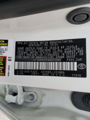 2025 TOYOTA CAMRY XSE 4T1DAACKXSU072350