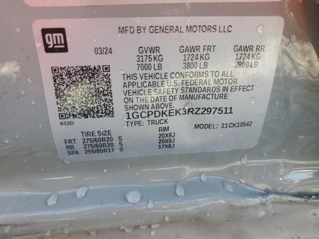 2024 CHEVROLET SILVERADO - 1GCPDKEK3RZ297511