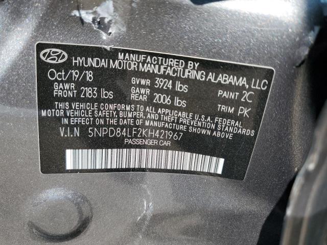 2019 HYUNDAI ELANTRA SE - 5NPD84LF2KH421967