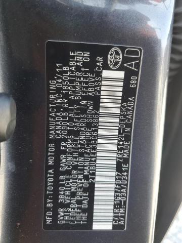 2011 TOYOTA COROLLA BA - 2T1BU4EE3BC613862