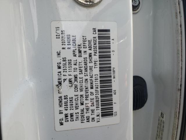 2015 ACURA TLX 19UUB2F30FA017913