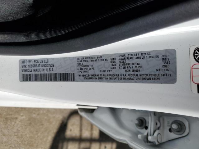 2020 RAM 1500 LARAM 1C6SRFJT1LN307539