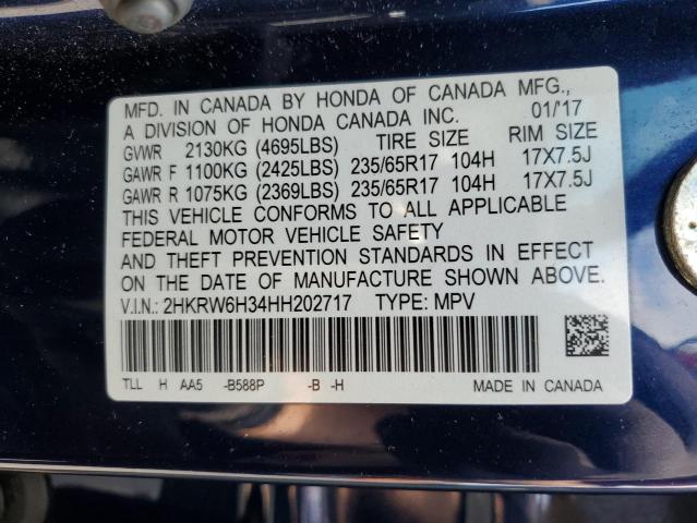 2017 HONDA CR-V LX 2HKRW6H34HH202717