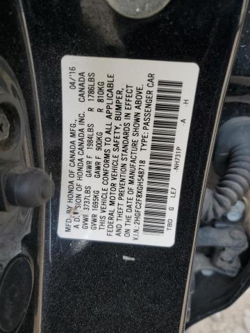 2016 HONDA CIVIC EX 2HGFC2F8XGH548718
