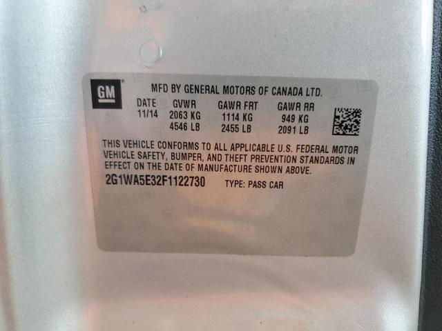 2015 CHEVROLET IMPALA LIM 2G1WA5E32F1122730