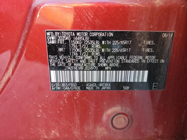 2015 TOYOTA RAV4 LE - JTMZFREV8FJ024970