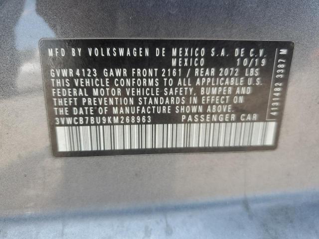 2019 VOLKSWAGEN JETTA S - 3VWCB7BU9KM268963