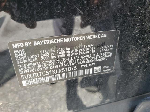 2019 BMW X3 SDRIVE3 5UXTR7C51KLR51875