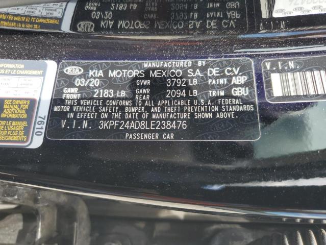 2020 KIA FORTE FE - 3KPF24AD8LE238476
