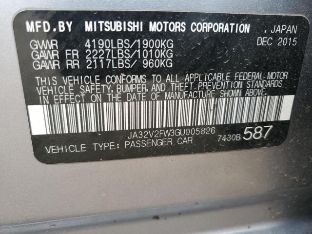 2016 MITSUBISHI LANCER ES JA32V2FW3GU005826