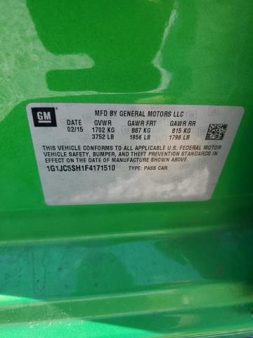 2015 CHEVROLET SONIC LT - 1G1JC5SH1F4171510