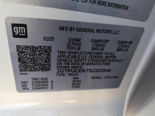 2025 GMC SIERRA K15 1GTPUCEK7SZ203948