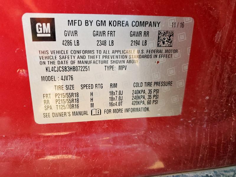 2017 BUICK ENCORE ESS KL4CJCSB3HB072251