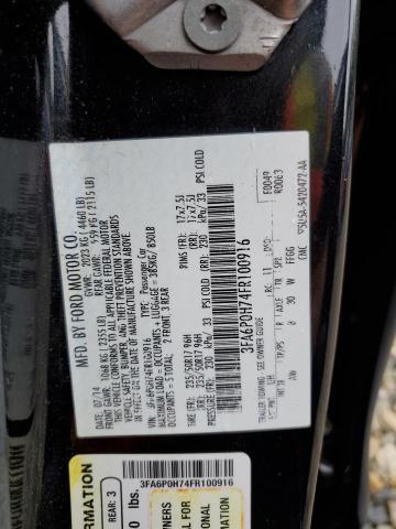 2015 FORD FUSION SE - 3FA6P0H74FR100916