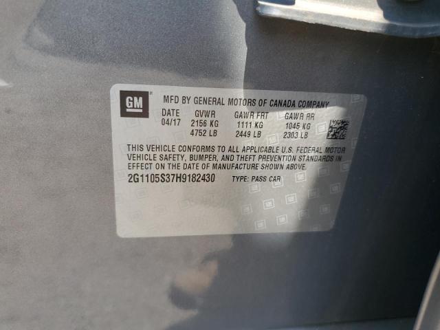 2017 CHEVROLET IMPALA LT - 2G1105S37H9182430
