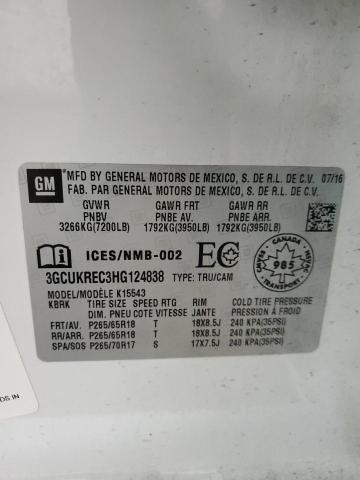 2017 CHEVROLET SILVERADO - 3GCUKREC3HG124838
