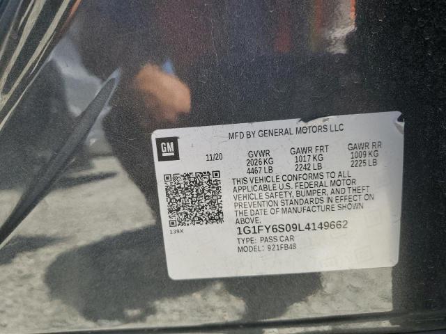 2020 CHEVROLET BOLT EV LT 1G1FY6S09L4149662