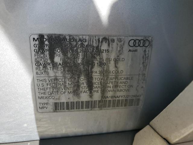 2018 AUDI Q5 PREMIUM - WA1BNAFY7J2129043