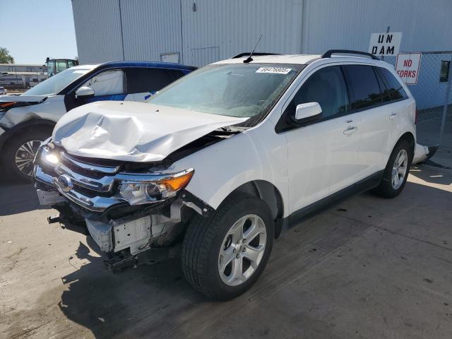 FORD EDGE SEL 2014 white  gas 2FMDK3J95EBA53806 photo #1