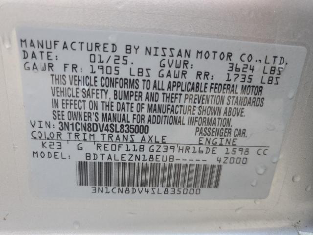 2025 NISSAN VERSA S - 3N1CN8DV4SL835000