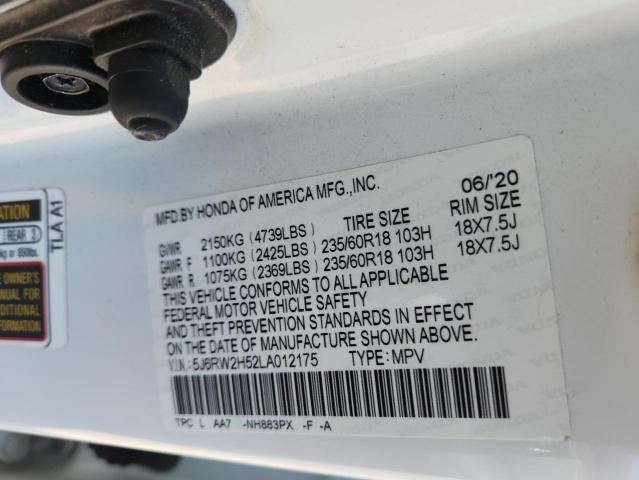 2020 HONDA CR-V EX - 5J6RW2H52LA012175