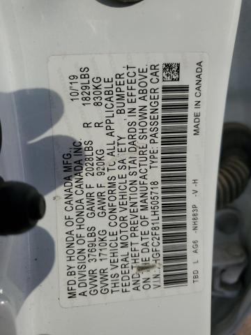 2020 HONDA CIVIC SPOR #3304630973