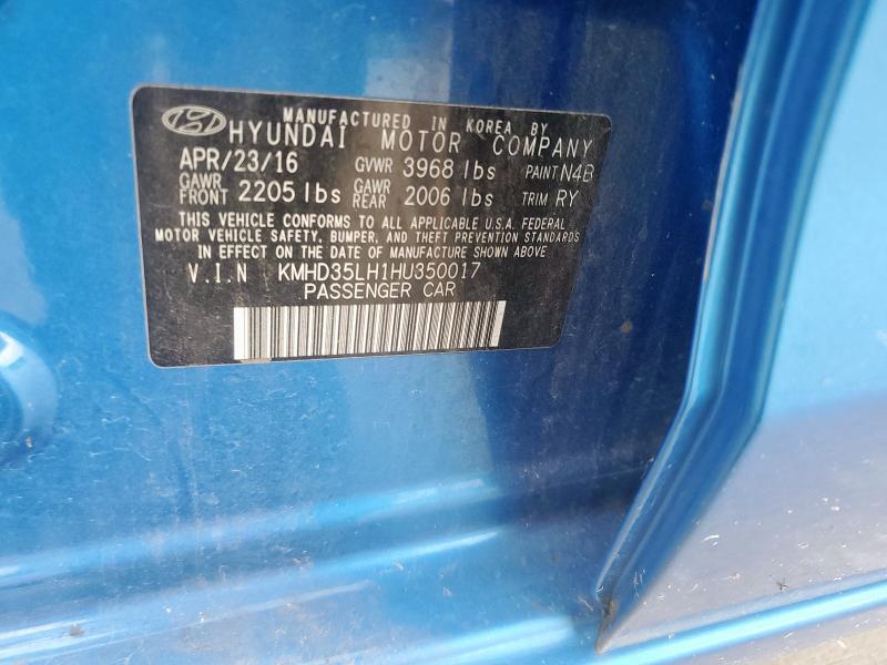 2017 HYUNDAI ELANTRA GT - KMHD35LH1HU350017