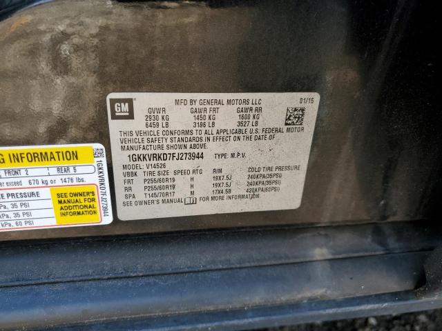 2015 GMC ACADIA SLT 1GKKVRKD7FJ273944