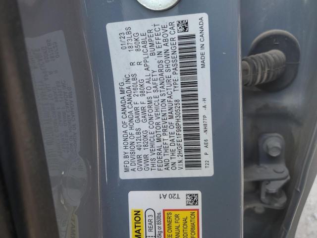 2023 HONDA CIVIC TOUR 2HGFE1F98PH305258