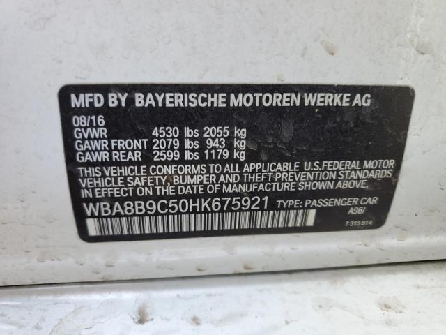 2017 BMW 330 I WBA8B9C50HK675921