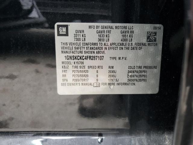 2015 CHEVROLET TAHOE K150 - 1GNSKCKC4FR287107